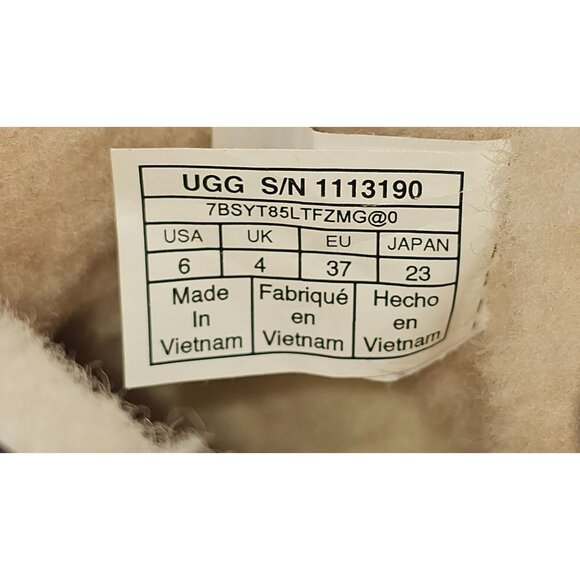 UGG Women's Natural/Black Rubber Classic Galaxy Bling Mini Boot Size 6 2940 - Picture 9 of 16